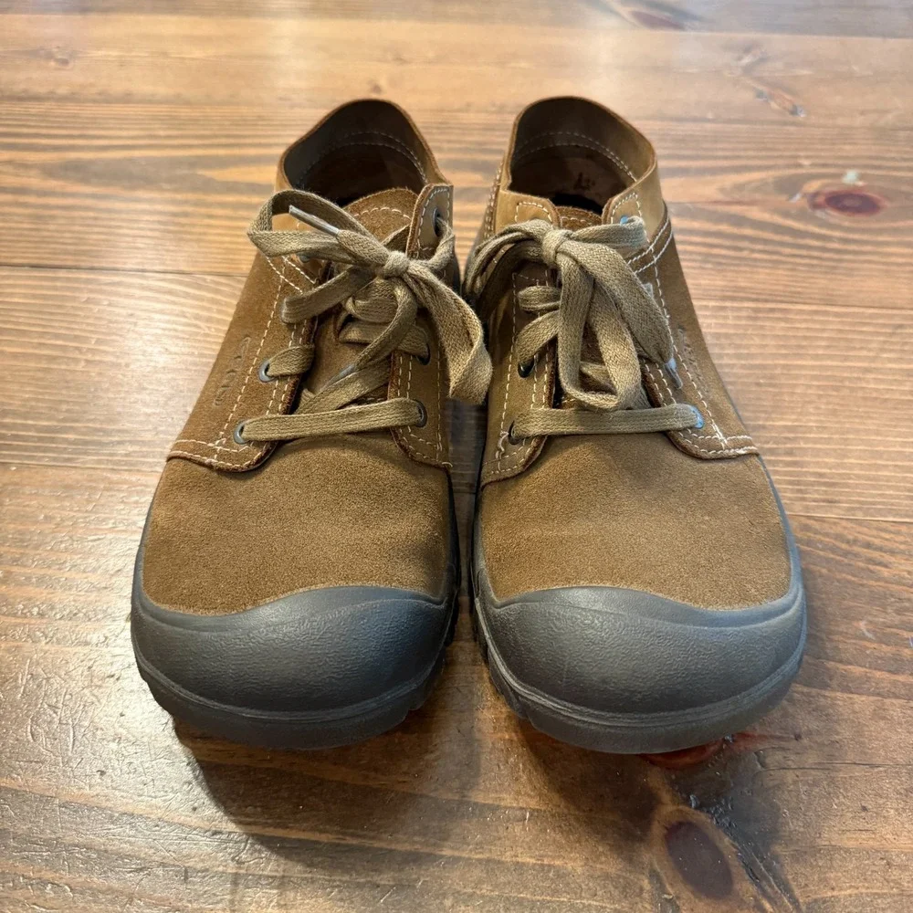 KEEN Grayson Oxford Men's 9 Brown Suede Leather Comfort Shoes 101895 Outdoor